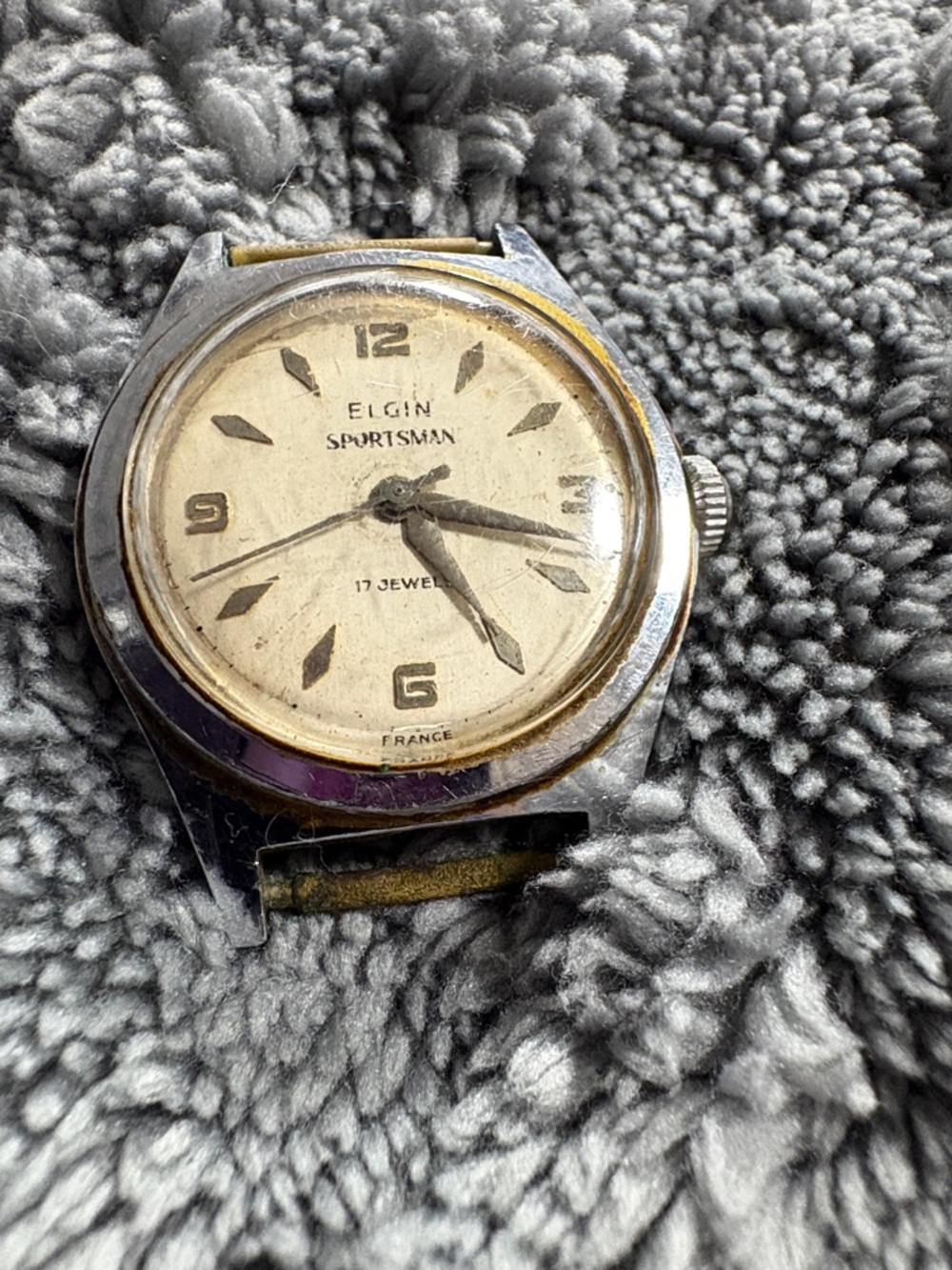 Sportsman Silver-Tone Vintage Watch – Elgin